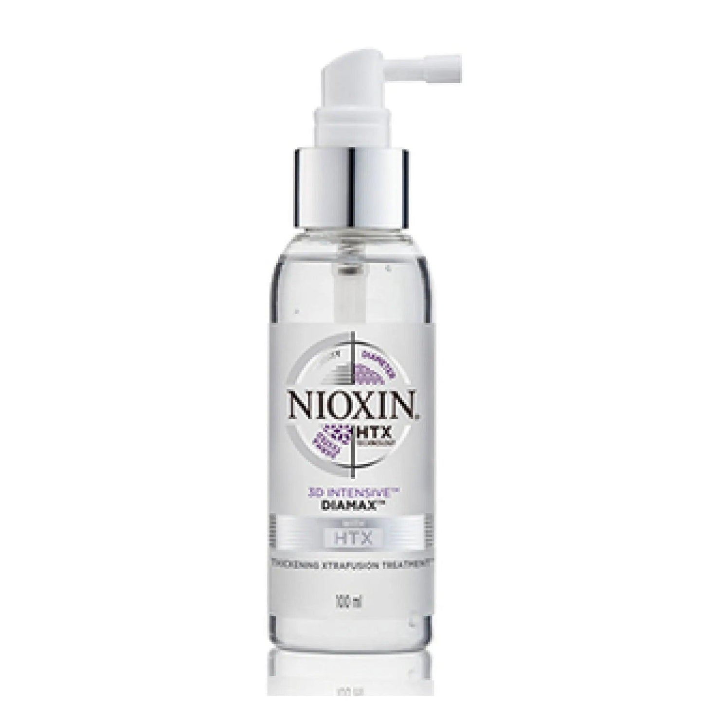 Nioxin 3D Intensive Care Diamax bottle for thicker, fuller-looking hair with HTX technology, 100 ml.