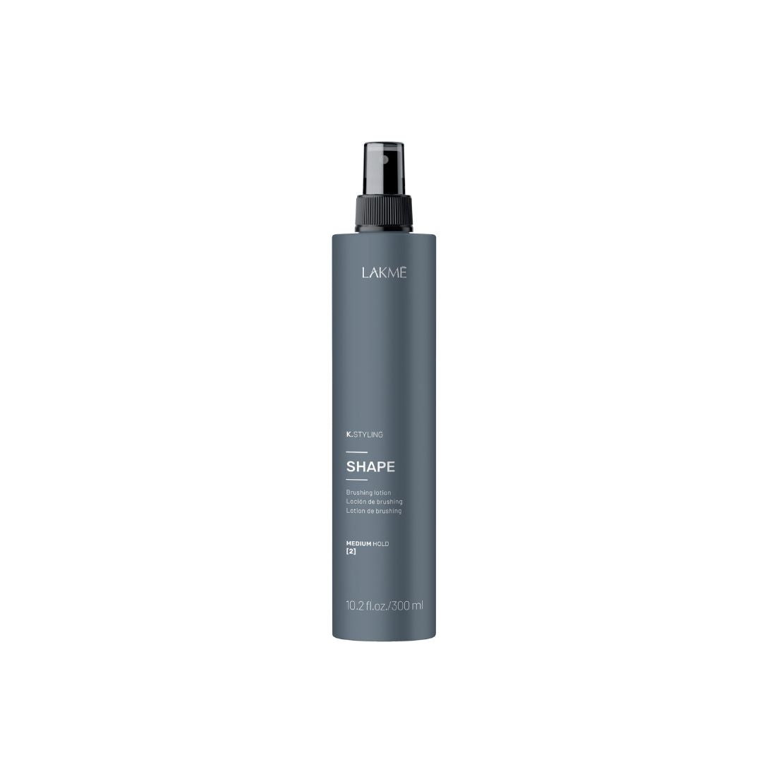K.Styling Shape Brushing Lotion in a sleek bottle, designed for fine hair with volumizing and thermal protection benefits.