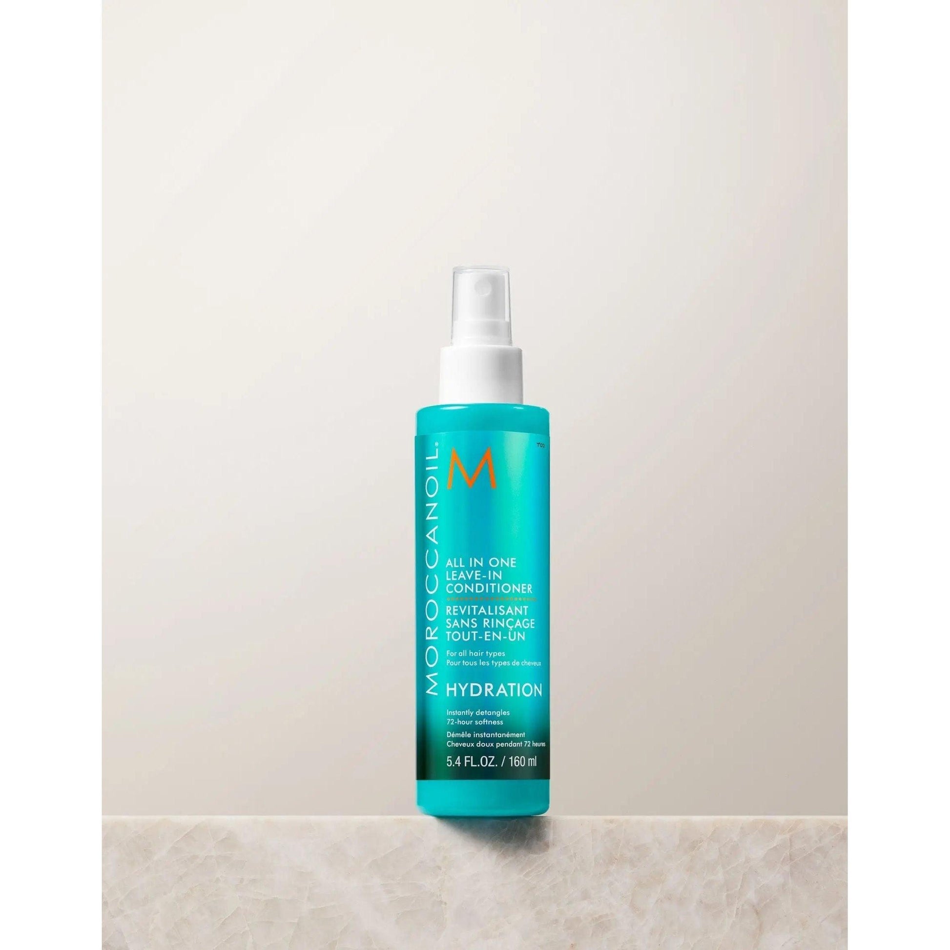 Moroccanoil All In One Leave-in Conditioner bottle for deep hydration and thermal protection, 5.4 fl oz.