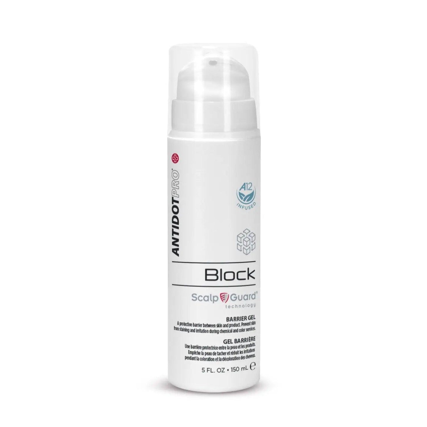 AntidotPro Block 150ML scalp barrier gel for protecting against dermatitis and stains during hair coloring.