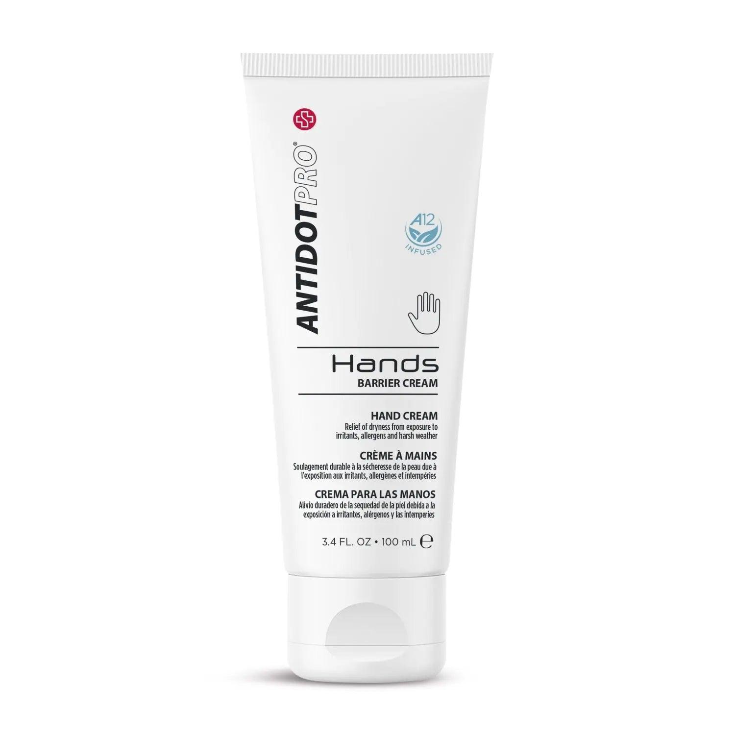AntidotPro Hands 100ML barrier cream tube, protecting skin from irritations and dermatitis.