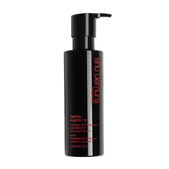 Shu Uemura Ashita Supreme Conditioner bottle for nourishing and revitalizing all hair types, especially damaged and color-treated hair.
