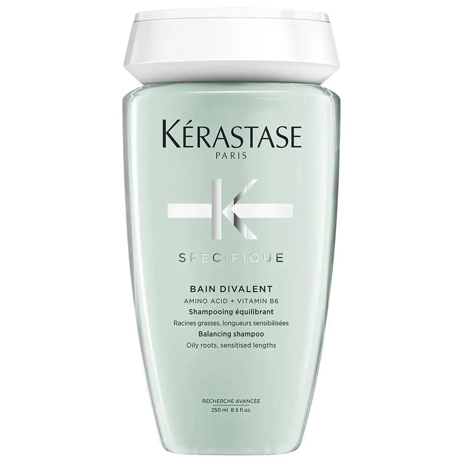 Kérastase Specifique Balancing Shampoo with Amino Acid and Vitamin B6 for Oily Roots and Sensitized Lengths in 250 ml Bottle