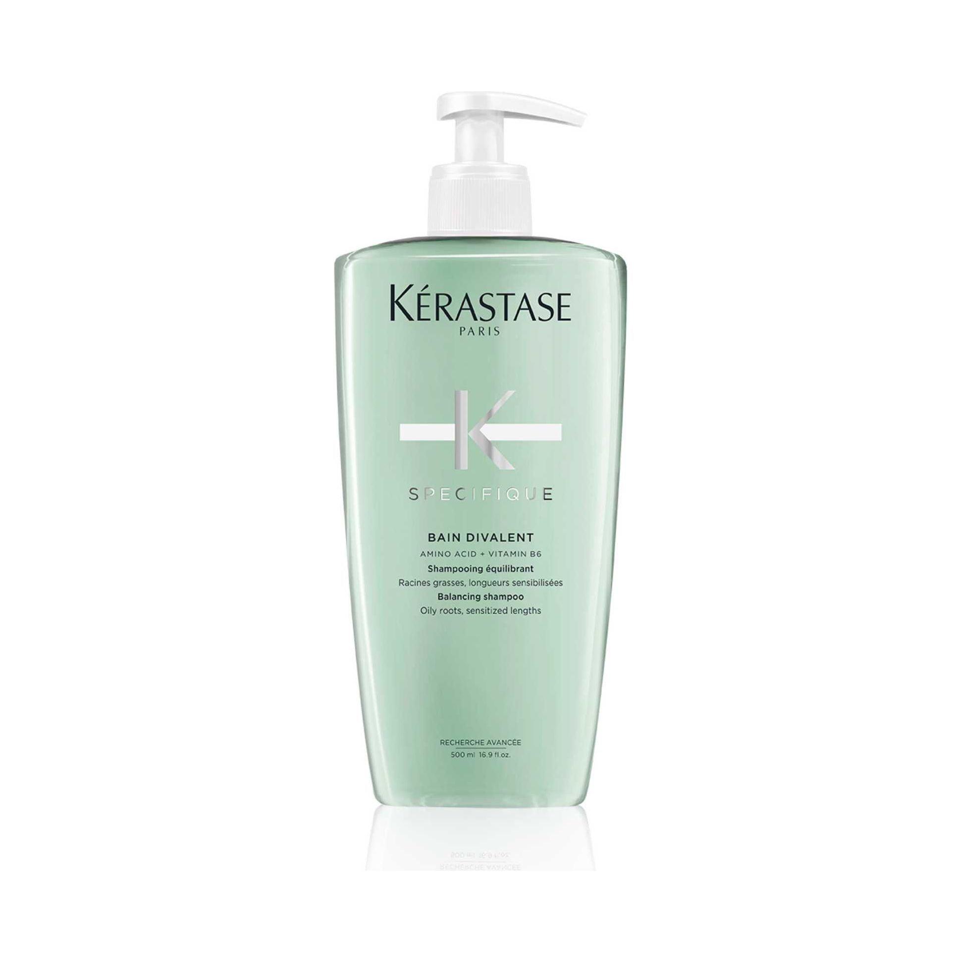 Kérastase Specifique Bain Divalent Balancing Shampoo for oily roots and sensitized lengths, 250ml bottle