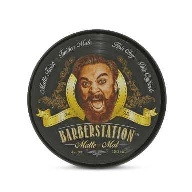 Barberstation Matte strong water-based styling product for textured, matte hairstyles in a 4 oz can.