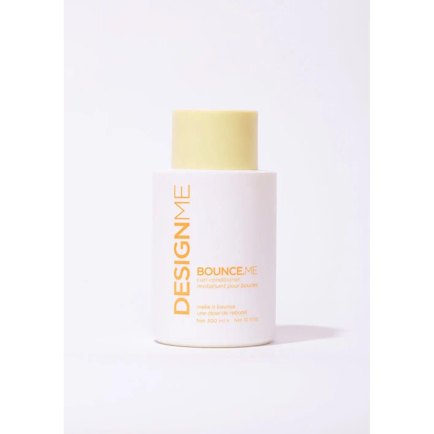 DesignMe Bounce Me curl-enhancing conditioner bottle on white background