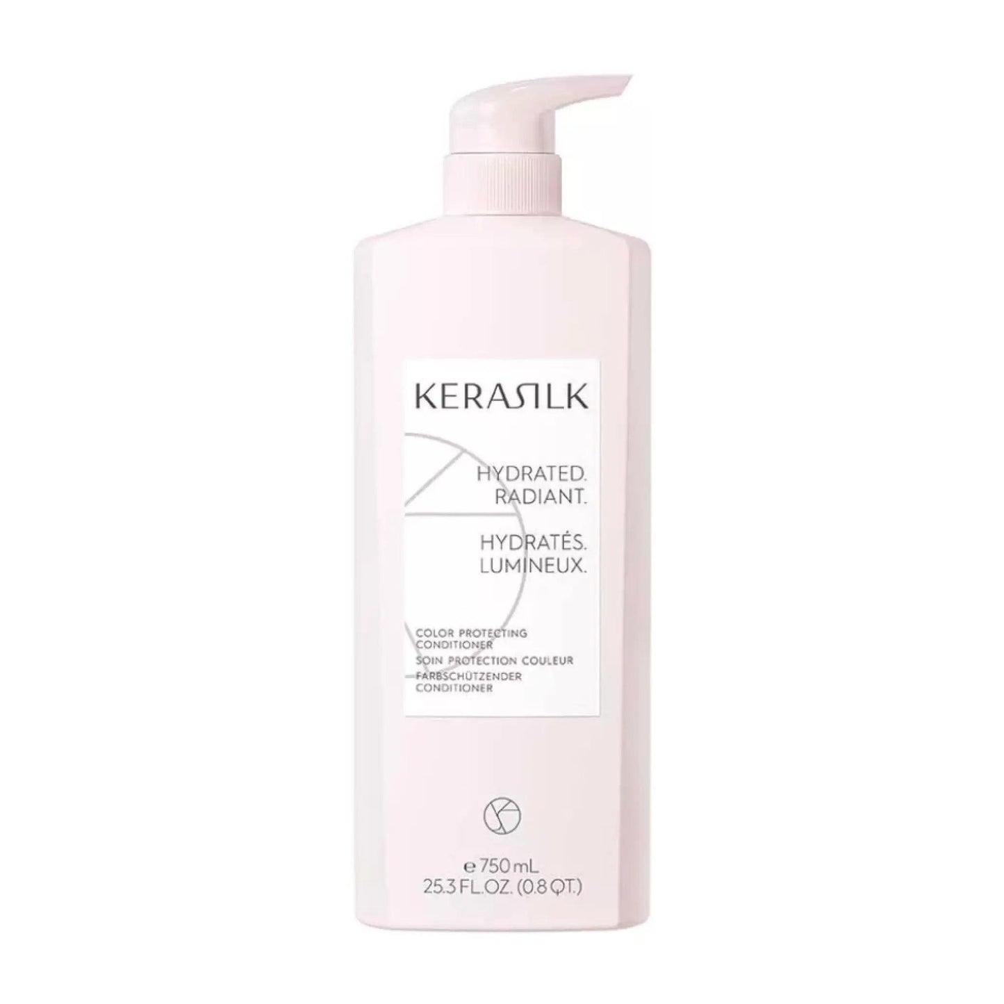 Kérastase Color Protecting Conditioner bottle for vibrant, long-lasting color-treated hair, 750ml.