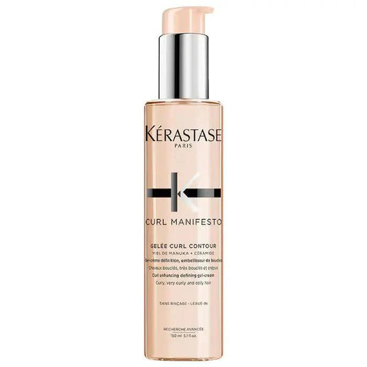 Kérastase Curl Manifesto Gelée Contour for defining and enhancing natural curls, ideal for all curly hair types.