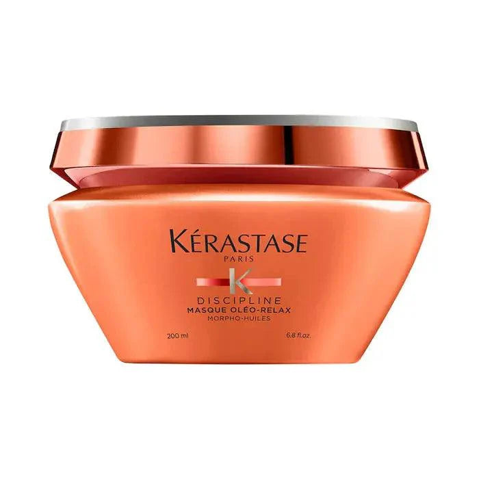 Kerastase Discipline Masque Oléo-Relax Mask 200ml, nourishing hair mask for frizz control and deep conditioning.