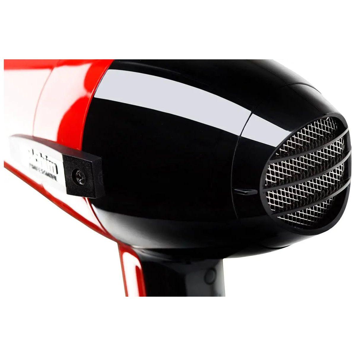Close-up of the Elchim Classic 2001 hair dryer showcasing its sleek design and removable lint filter.