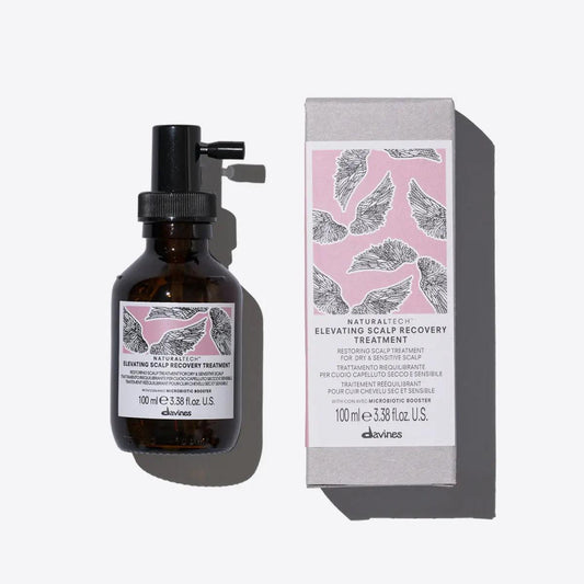 Davines Elevating Scalp Recovery Treatment bottle and box, a restorative hair care product for healthy scalp and hair.