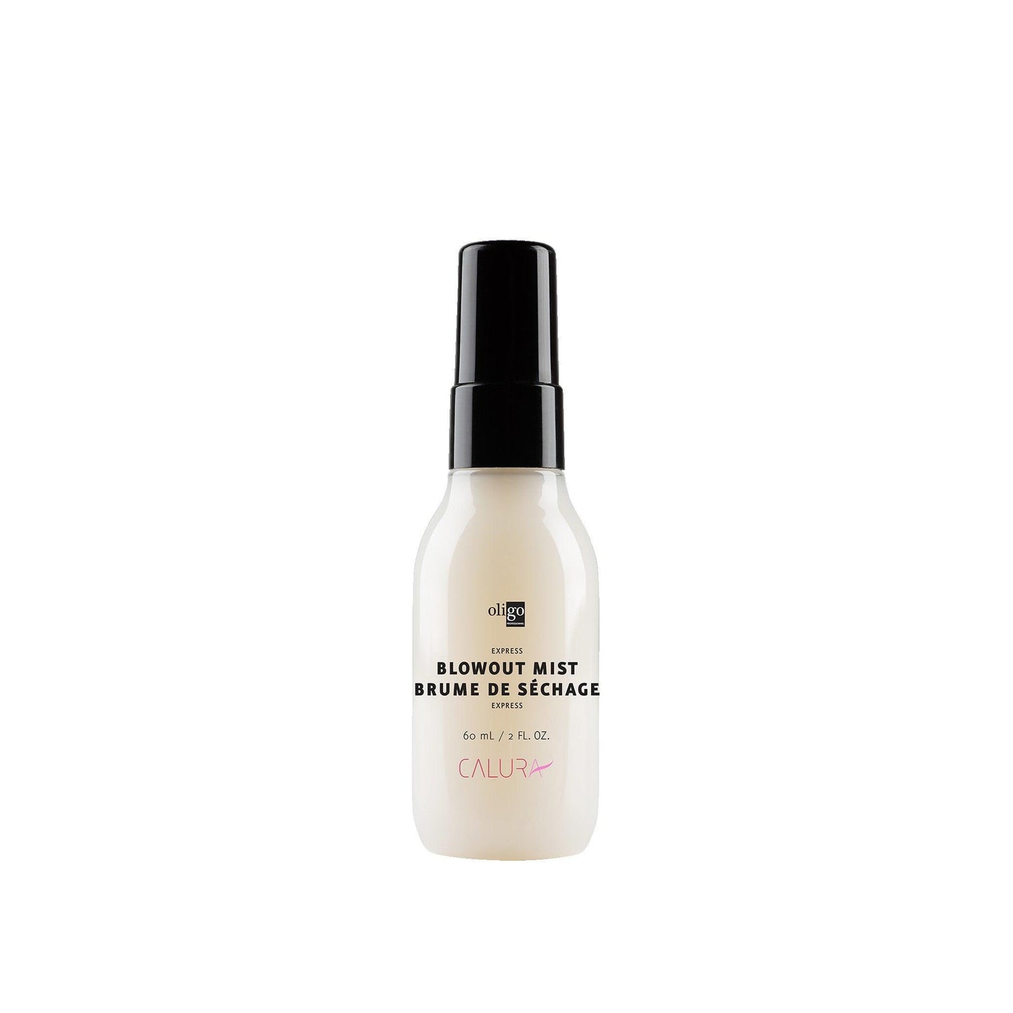 Express Blowout Mist bottle for fast drying, featuring heat and UV protection, vegan and sulfate-free formula.