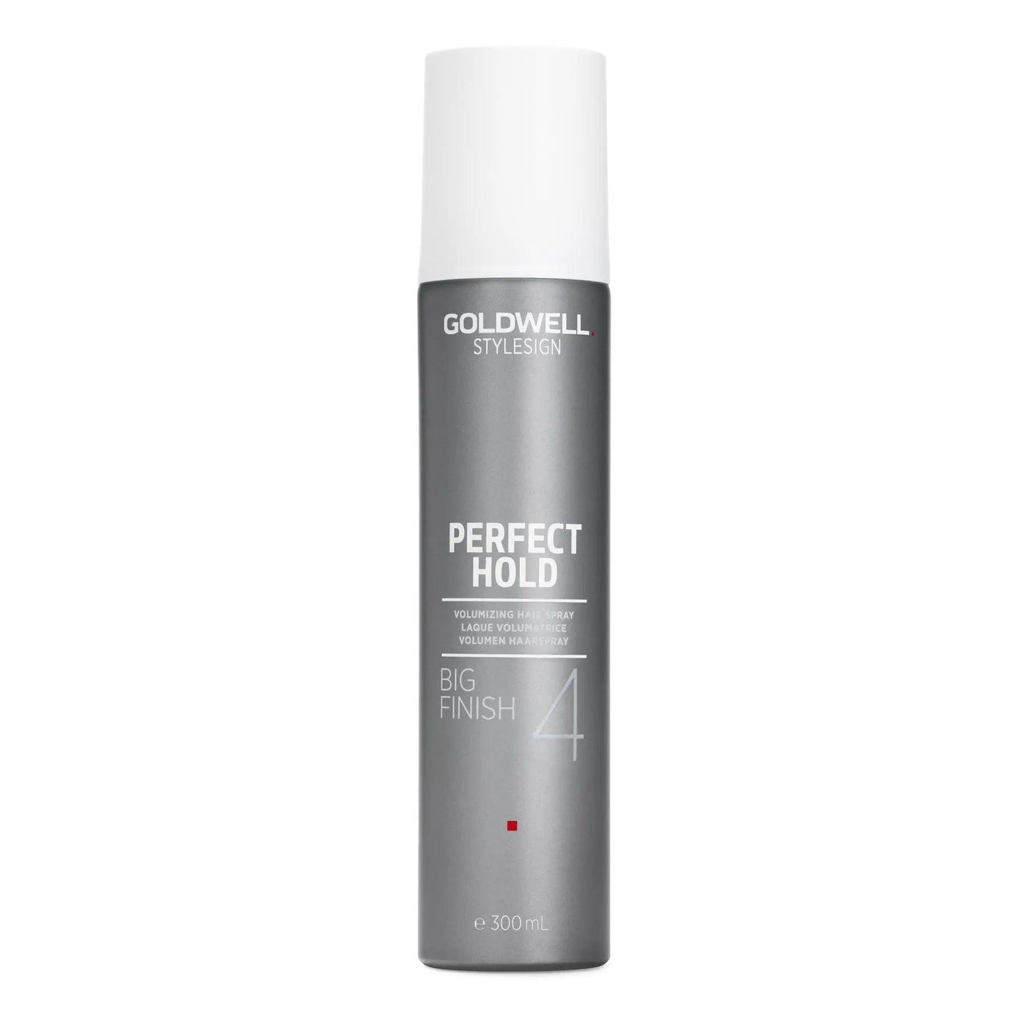 Goldwell Stylesign Perfect Hold Big Finish Volumizing Hairspray 300ml, offering strong hold and humidity protection.