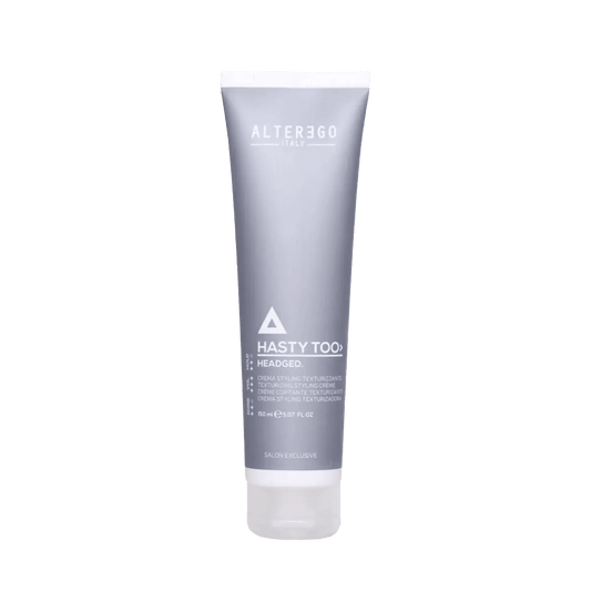 Headged styling cream for fine hair, providing medium hold and texture, ideal for damp or dry application. 100ml tube.