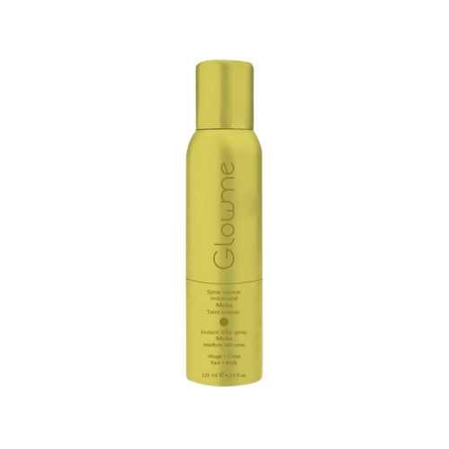 Instant Silky Spray bottle for self-tanning, offering rich bronze pigments for an even, flawless tan.