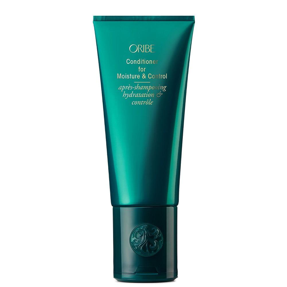 Oribe Conditioner for Moisture and Control, premium hair conditioning product in green tube for hydration and frizz control.