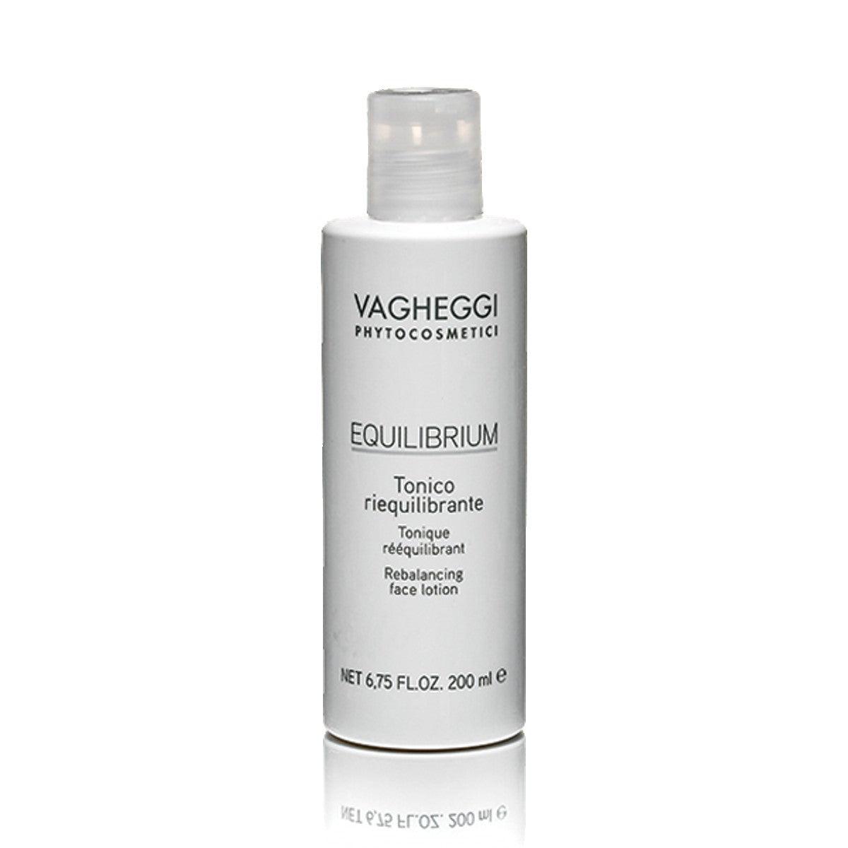 Equilibrium Rebalancing Face Lotion 200ml bottle for gentle skin toning and refreshing, maintaining natural hydro-lipid balance.
