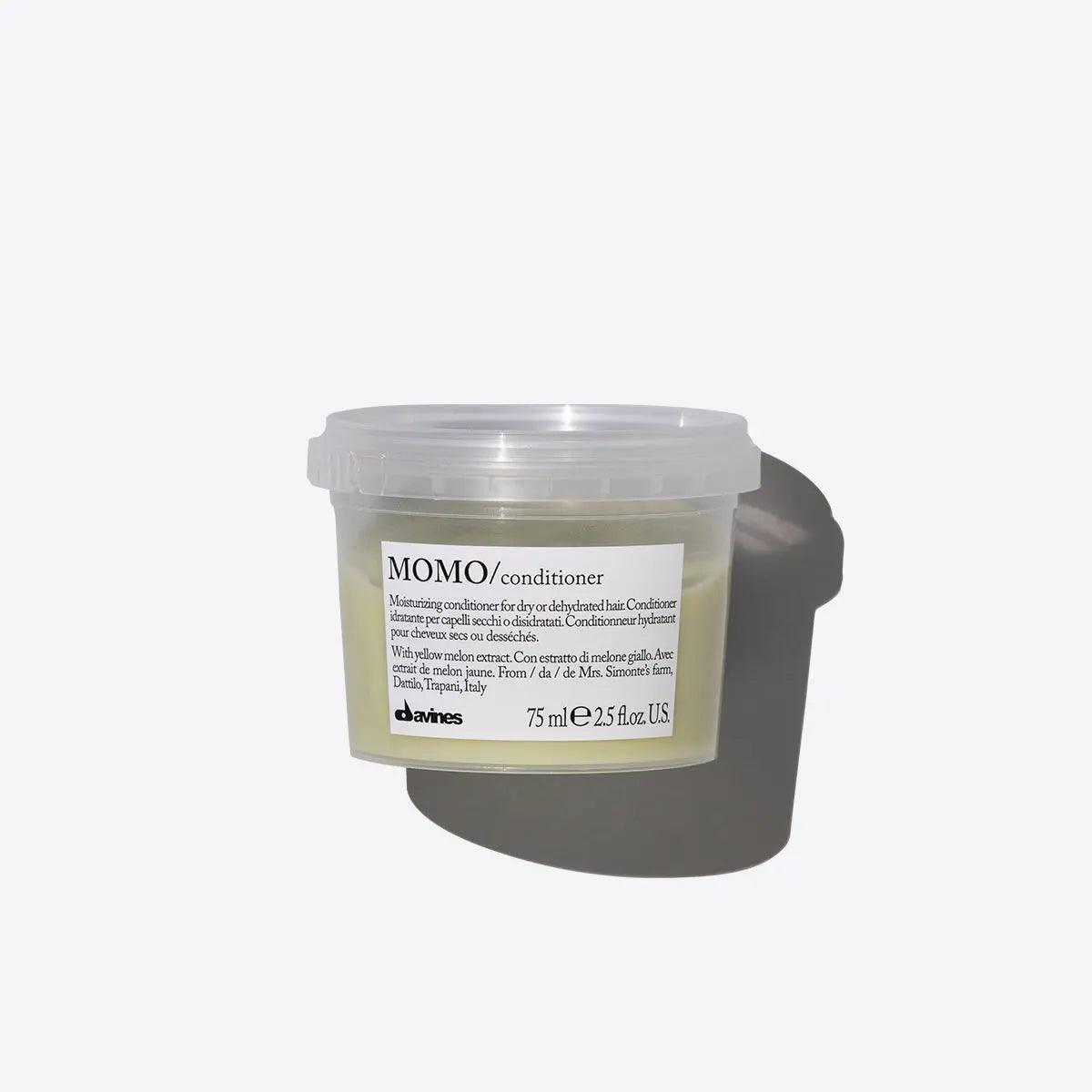 Davines MOMO Hair Conditioner 75ml - Moisturizing Conditioner for Dry, Dehydrated Hair