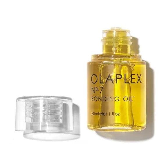 Olaplex No. 7 Bonding Oil 30ml bottle with clear cap, hair repair serum reduces frizz, boosts shine, strengthens hair, for all hair types