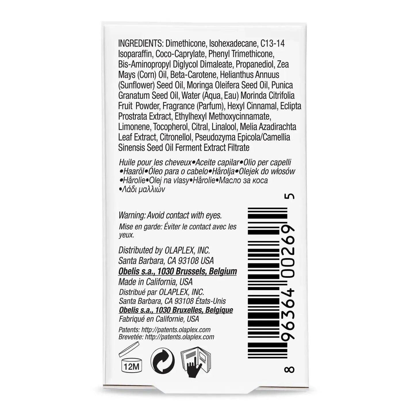 Bonding Oil Olaplex Boutique Deauville