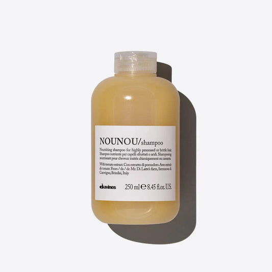"Davines Nounou Shampoo 250ml Bottle for Highly Processed Hair"