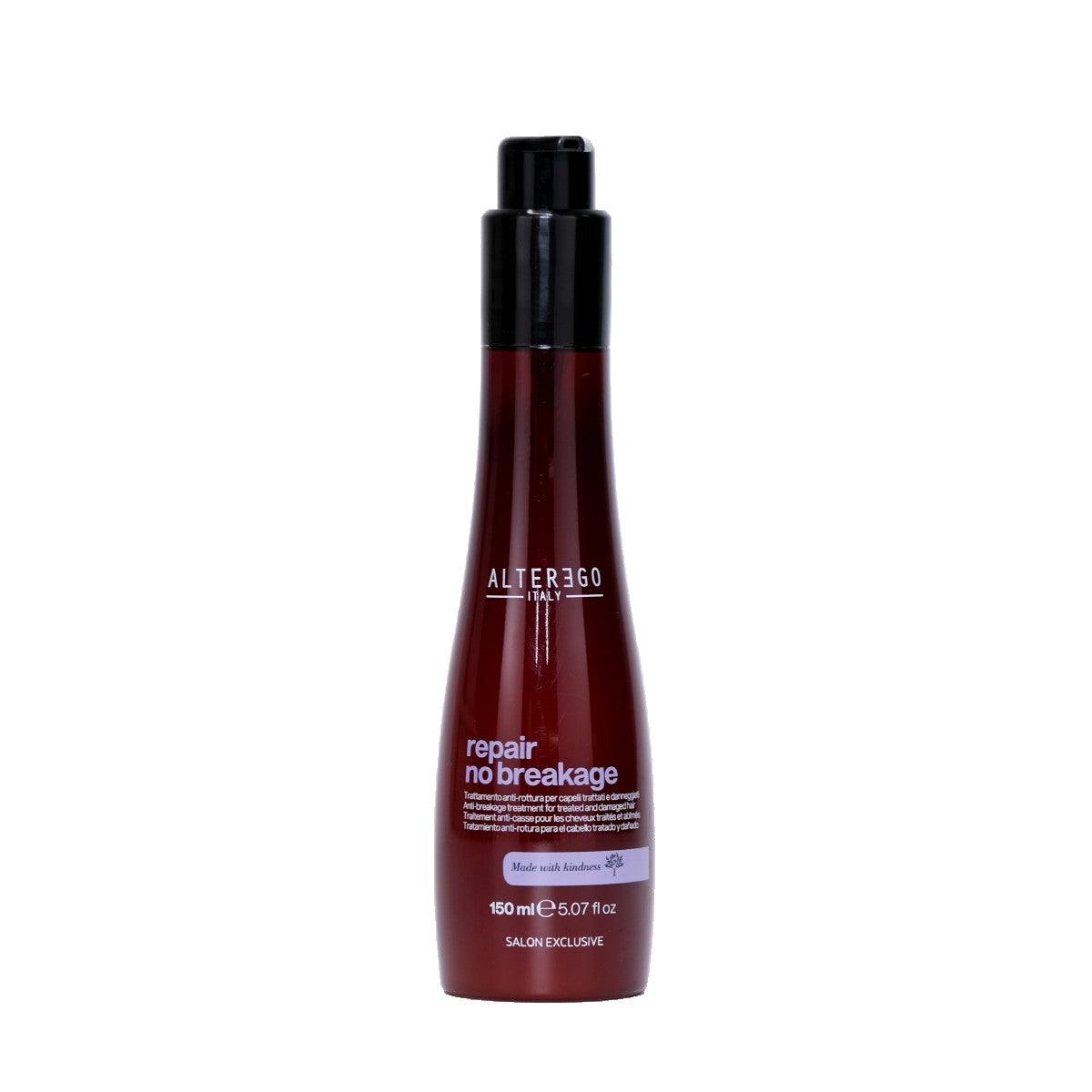 Repair No Breakage hair product, strengthens fibers and prevents split ends, free from harmful chemicals. 150ml bottle.