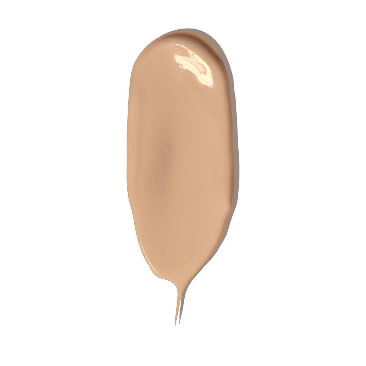 Swatch of Rōsilliance® Tinted Moisturizer in Light/Medium shade, showcasing its creamy texture and natural coverage.