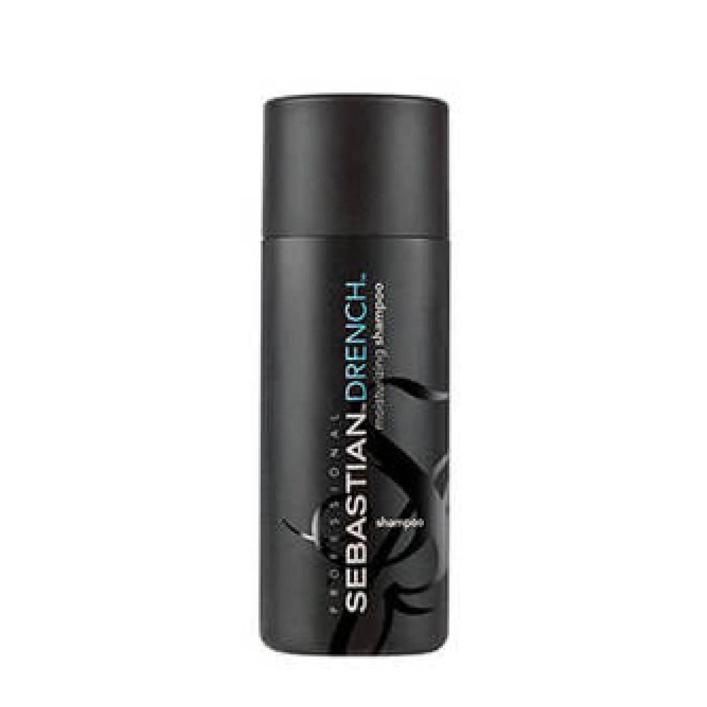 Sebastian Drench Shampoo bottle for nourishing dry, frizzy, and chemically treated hair with intense hydration.