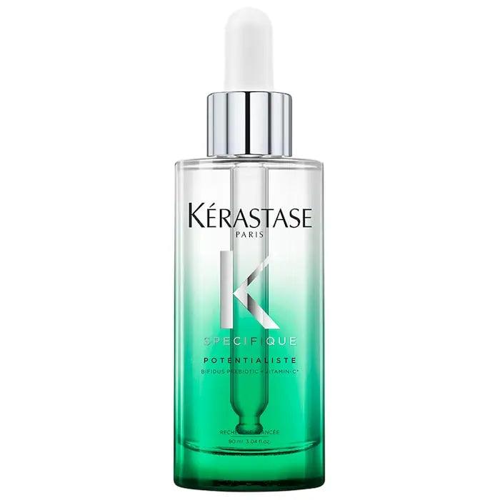 Kérastase Potentialiste Hydrating & Soothing Scalp Serum in a clear bottle with dropper for healthier scalp and hair.