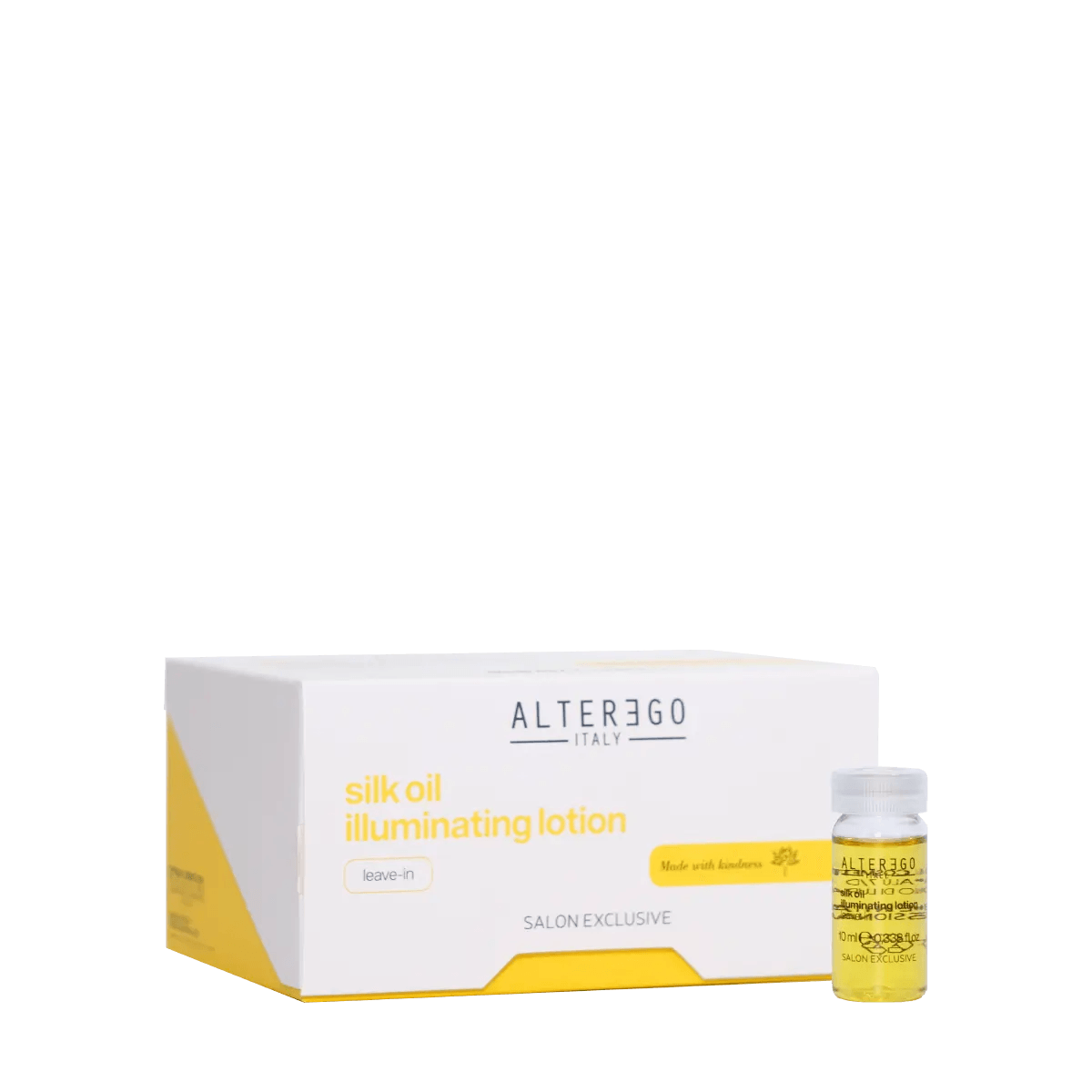 Silk Oil Illuminating Lotion by Alterego Italy, a leave-in treatment for shiny, nourished hair.