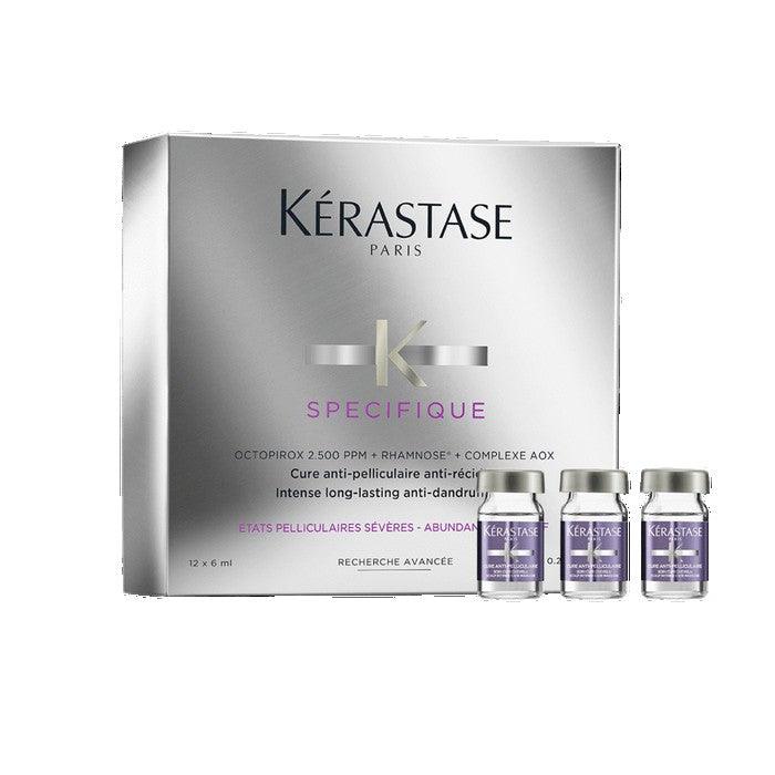 Kérastase Specifique anti-dandruff intensive treatment box and vials for severe oily flakes