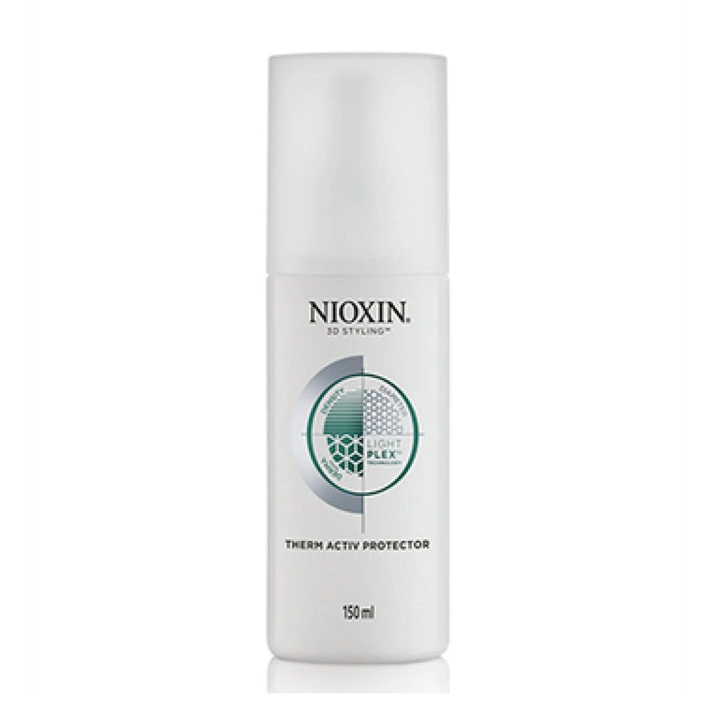 Nioxin Therm Activ Protector 150ml heat-activated spray for protecting hair from damage and enhancing shine.