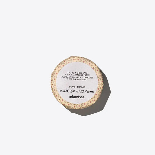 Davines Shimmering Hair Wax, 75ml for defined glossy finish, ideal for sculpting hair.