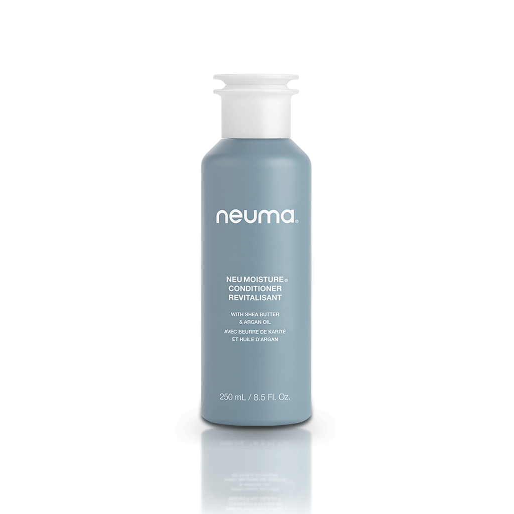 NEU MOISTURE® Conditioner 250 mL, restores moisture balance for soft, shiny hair with shea butter and argan oil.