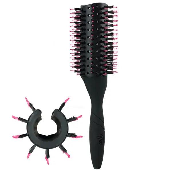 Wet Brush Pro Fast Dry Round Brush with detangling bristles and airflow vents for quick hair drying.