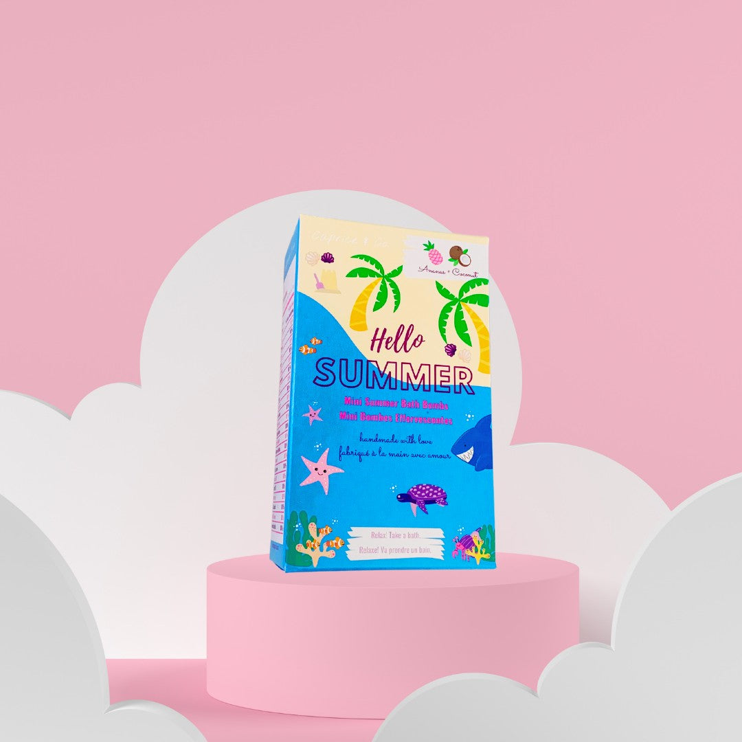 HELLO SUMMER - MINI BATH BOMBS Caprice & Co Claudia Iacono