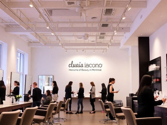 Interior of Claudia Iacono's salon in Montreal.