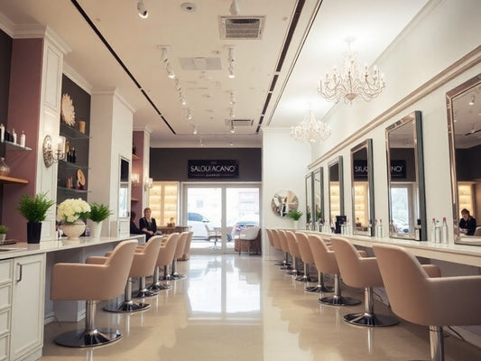 Interior view of Claudia Iacono's Salon Deauville.