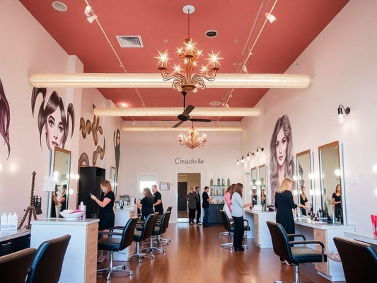 Interior view of Claudia Iacono's Salon Deauville.