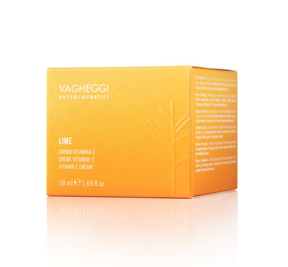 Lime Vitamin C cream packaging by Vagheggi, designed to brighten and revitalize skin, 50 ml size.