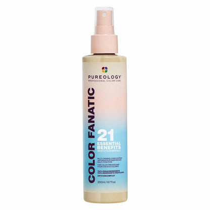 Pureology Colour Fanatic Leave-in Treatment Spray, 21 benefits for colour-treated hair in lightweight mist.