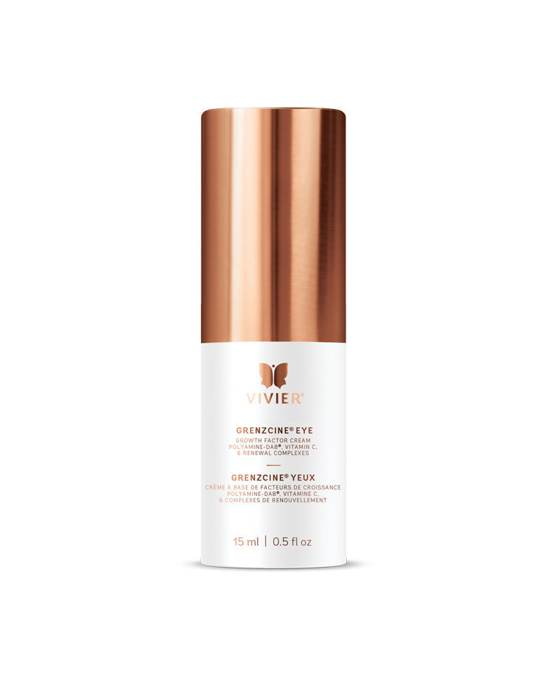 Vivier GrenzCine Eye cream in a sleek container, designed for enhancing under-eye firmness and hydration. 15 ml.
