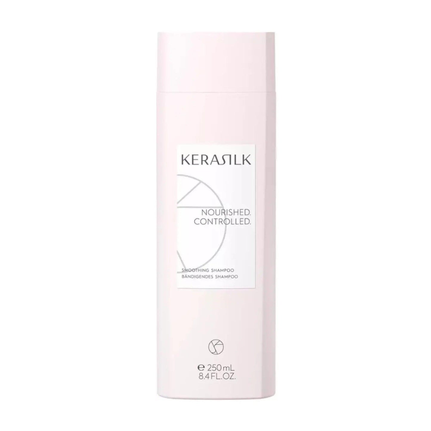 KERASTASE Smoothing Shampoo bottle, 250ml, designed for nourishing and controlling unruly hair.