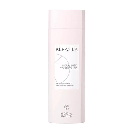 KERASTASE Smoothing Shampoo bottle, 250ml, designed for nourishing and controlling unruly hair.