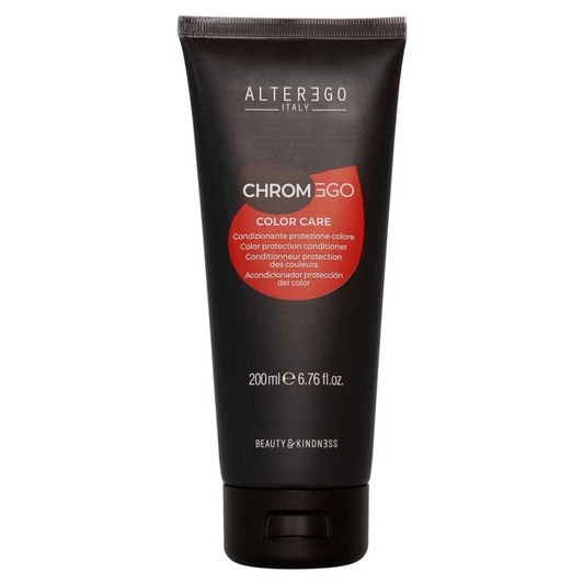 Color Care Conditioner by Alterego Italy, 200ml, smoothens hair and prevents color fading for vibrant shine.