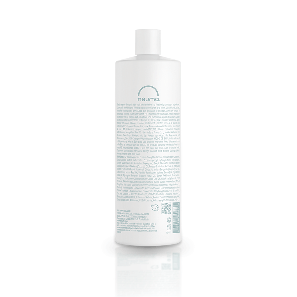Neuma Neu Volume Shampoo bottle showcasing sulfate-free formula for enhanced hair volume and shine.