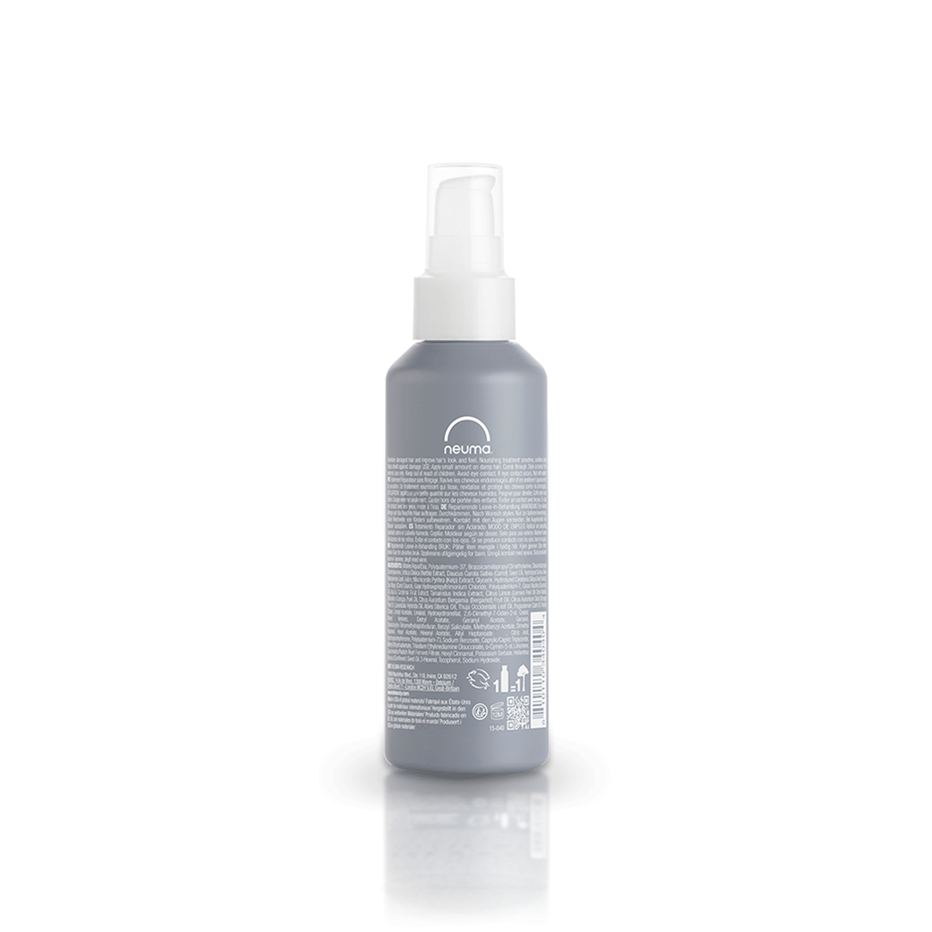 Neuma Neu Repair Leave-in Treatment bottle showcasing nourishing formula for smoother, stronger, and shinier hair.