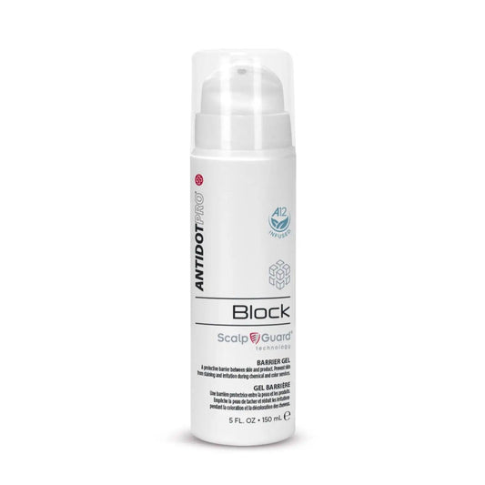 AntidotPro Block 150ML scalp barrier gel for protecting against dermatitis and stains during hair coloring.