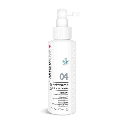 AntidotPro 04 Leave-In Scalp Therapy Treatment bottle for effective scalp care and dermatitis relief, 120ML.