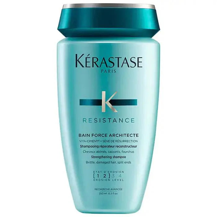 Kérastase Resistance Bain Force Architecte Shampoo for Damaged Hair Repair and Strengthening